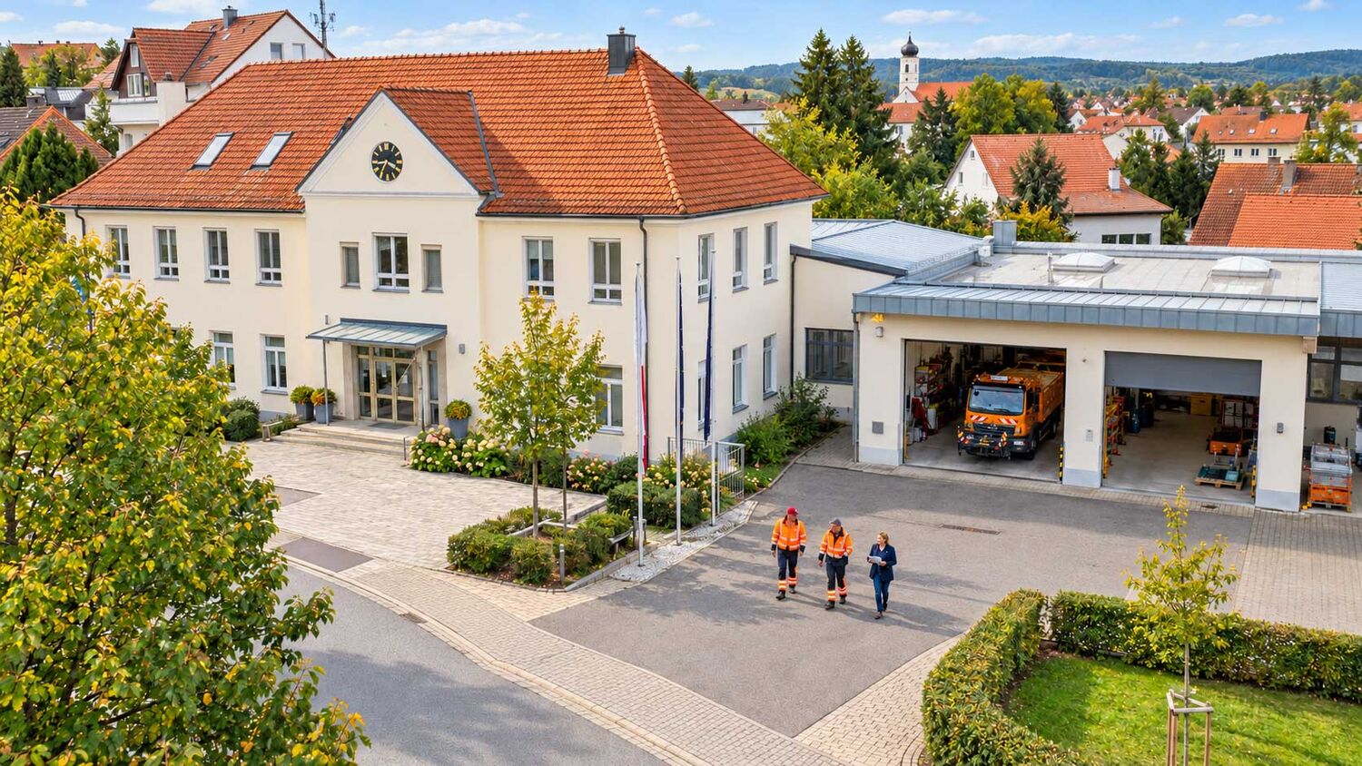 Arbeitsschutz für Kommunen - Rundgang mit Angestellten