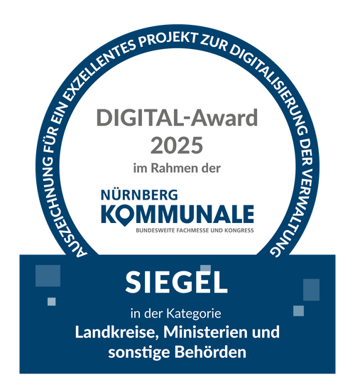 DIGITAL-Award 2025 KOMMUNALE Nürnberg für Arbeitsschutz Software SafetyPlanner für Kommunen und öffentlichen Dienst
